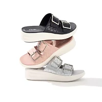 Clarks Cloudsteppers Womens Drift Buckle Slide Sandals