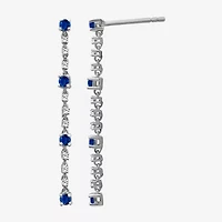 Womens Diamond Accent Gemstone 10K Gold Drop Earrings