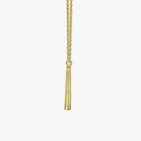 Personalized 14K Gold Over Sterling Silver Vertical Bar Name Pendant Necklace