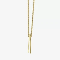 Personalized 14K Gold Over Silver Family Name Pendant Necklace