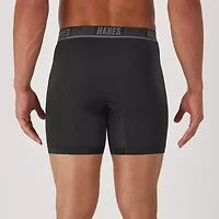Hanes Moves X-Temp Performance Mens 4 Pack Boxer Briefs Um2bd4