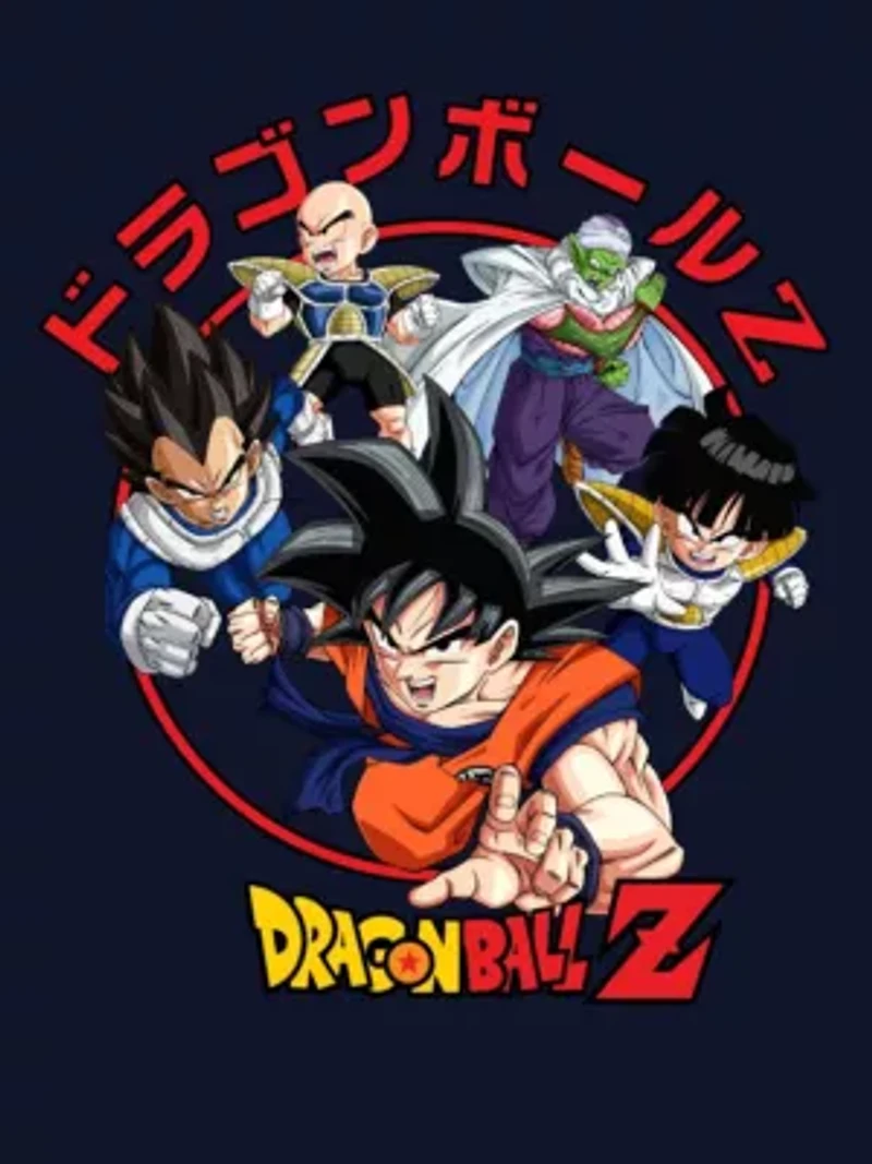 Novelty Mens Crew Neck Short Sleeve Relaxed Fit Dragon Ball Z Graphic T-Shirt