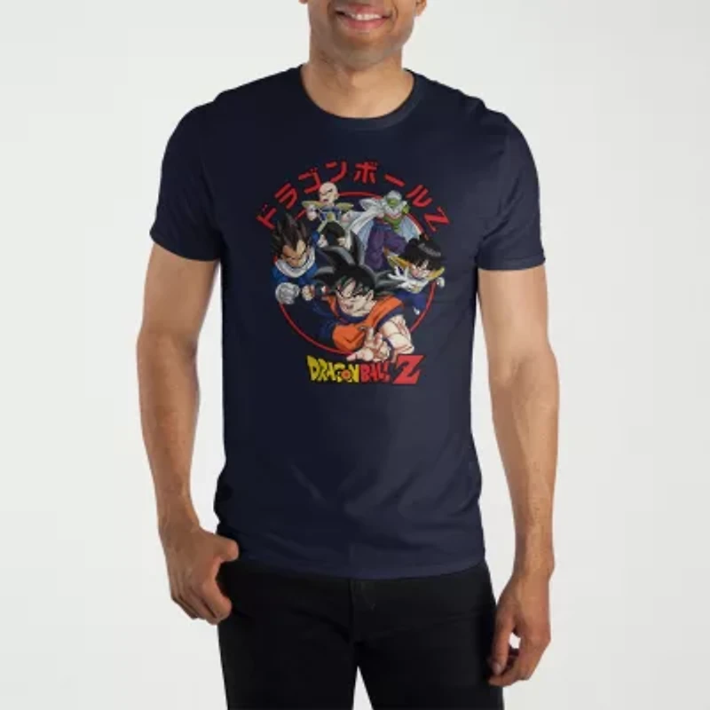 Novelty Mens Crew Neck Short Sleeve Relaxed Fit Dragon Ball Z Graphic T-Shirt