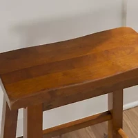 Barberry Counter Height Stool in Honey Brown