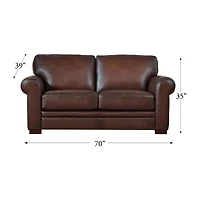 Brookfield Upholstered Roll Arm Loveseat