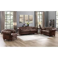 Newport Roll Arm Upholstered Loveseat