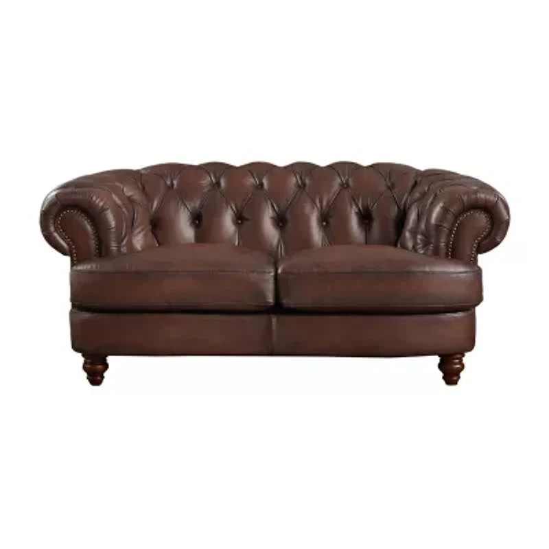 Newport Roll Arm Upholstered Loveseat