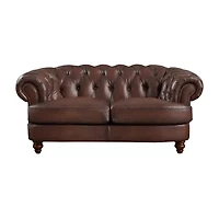 Newport Roll Arm Upholstered Loveseat