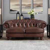 Newport Roll Arm Upholstered Loveseat