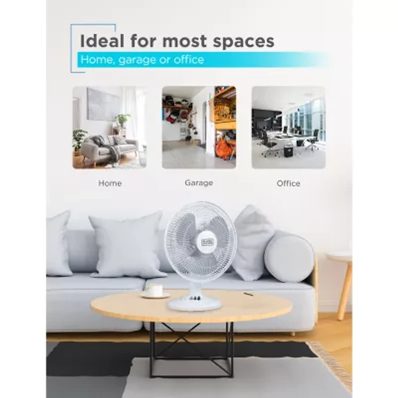 Black+Decker 12 " Desk Fan