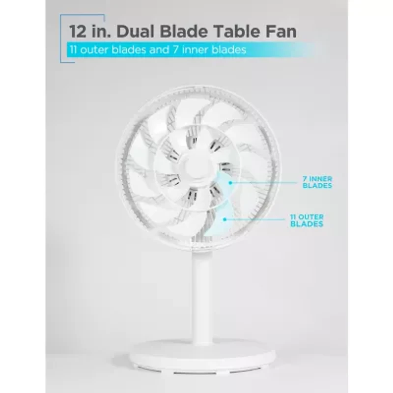 Black+Decker 12 " Dual Blade Table Fan