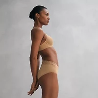 Ambrielle Everyday High Cut With Lace Trim Panty