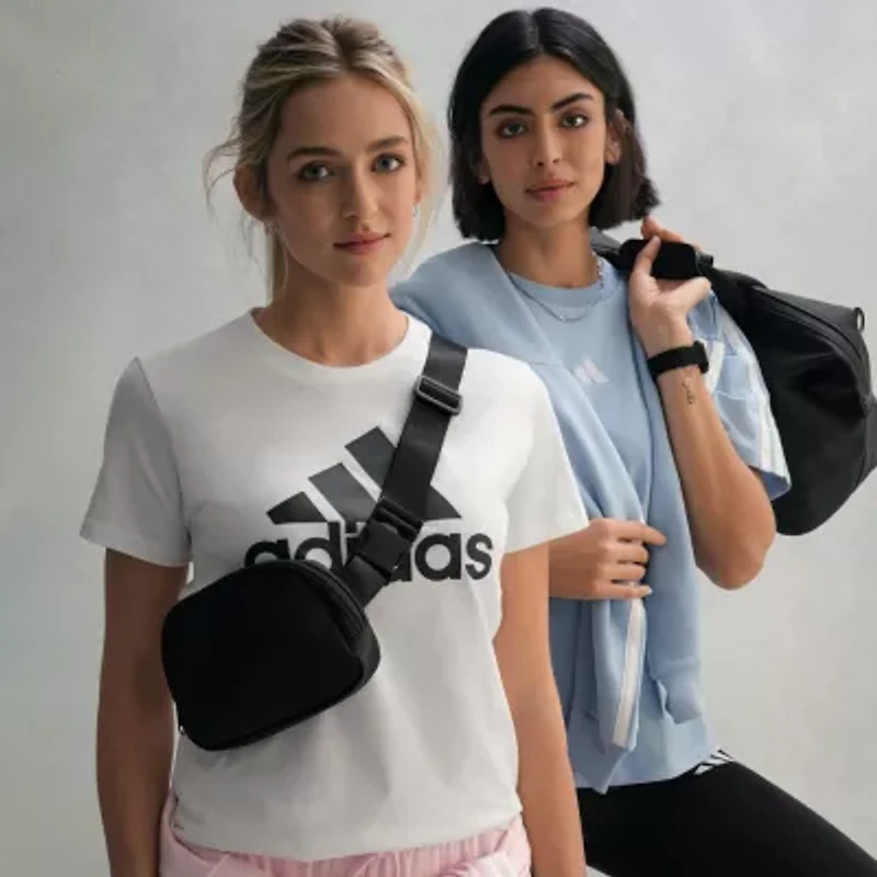 adidas Womens Crew Neck Short Sleeve Active T-Shirt