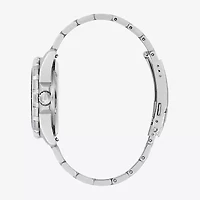 Bulova Mens Automatic Silver Tone Stainless Steel Bracelet Watch 98b466