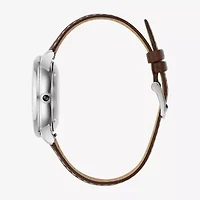 Bulova Classic Bul Mens Automatic Brown Leather Strap Watch 96a334