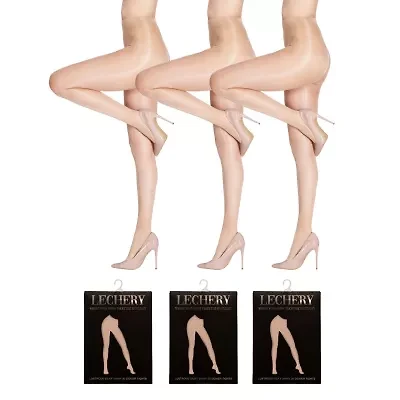 LECHERY 3 Pairs Of Glossy Sheer Tights 3-pc. 20 Denier Pantyhose