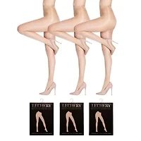 LECHERY 3 Pairs Of Glossy Sheer Tights 3-pc. 20 Denier Pantyhose
