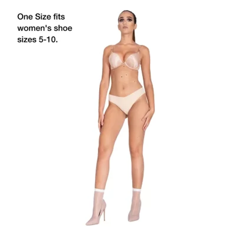 LECHERY Lustrous Sheer Socks 2 Pairs Womens Multi-Pack Trouser