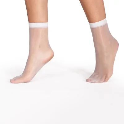 LECHERY Lustrous Sheer Socks 2 Pairs Womens Multi-Pack Trouser