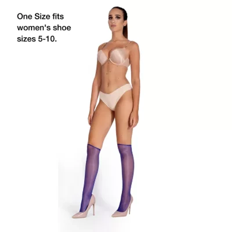 LECHERY Lustrous Sheer Knee-Highs Womens 2 Pair Knee High Socks