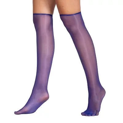 LECHERY Lustrous Sheer Knee-Highs Womens 2 Pair Knee High Socks