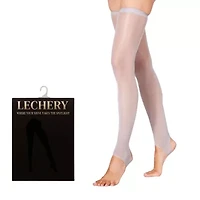 LECHERY Lustrous Silky Shiny Stirrup Thigh Highs 1 Pair 20 Denier