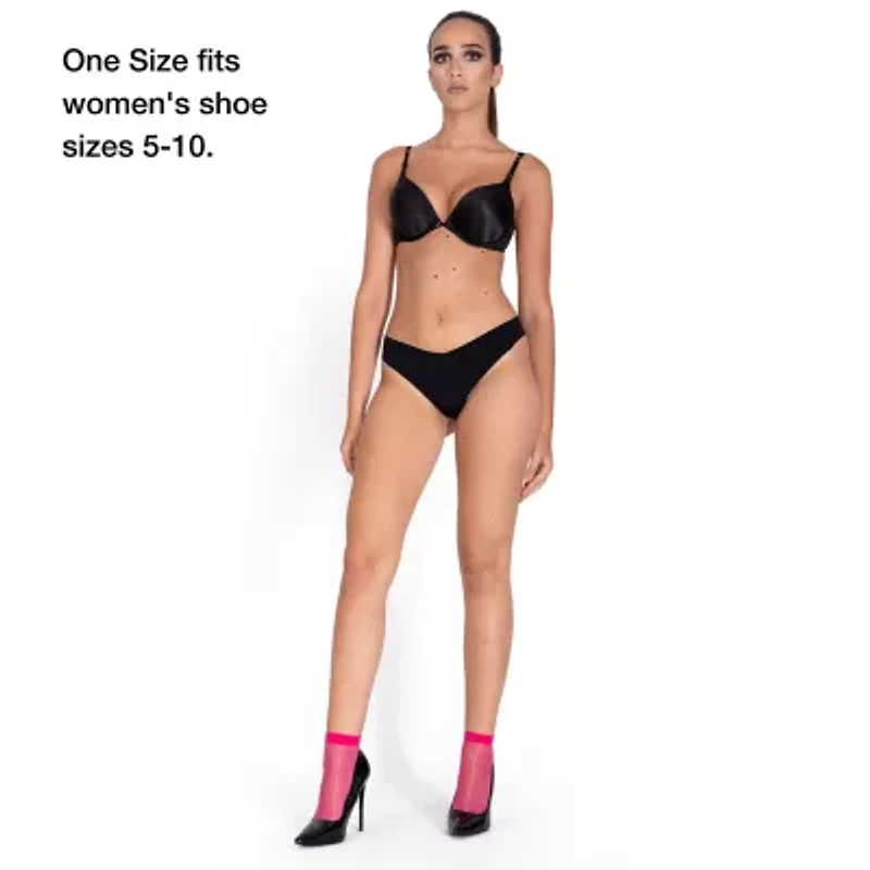 LECHERY Lustrous Sheer Socks 2 Pairs Womens Multi-Pack Trouser