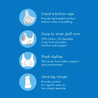 Bestform Tank Style Comfort Bra 3pk- 5009012PP