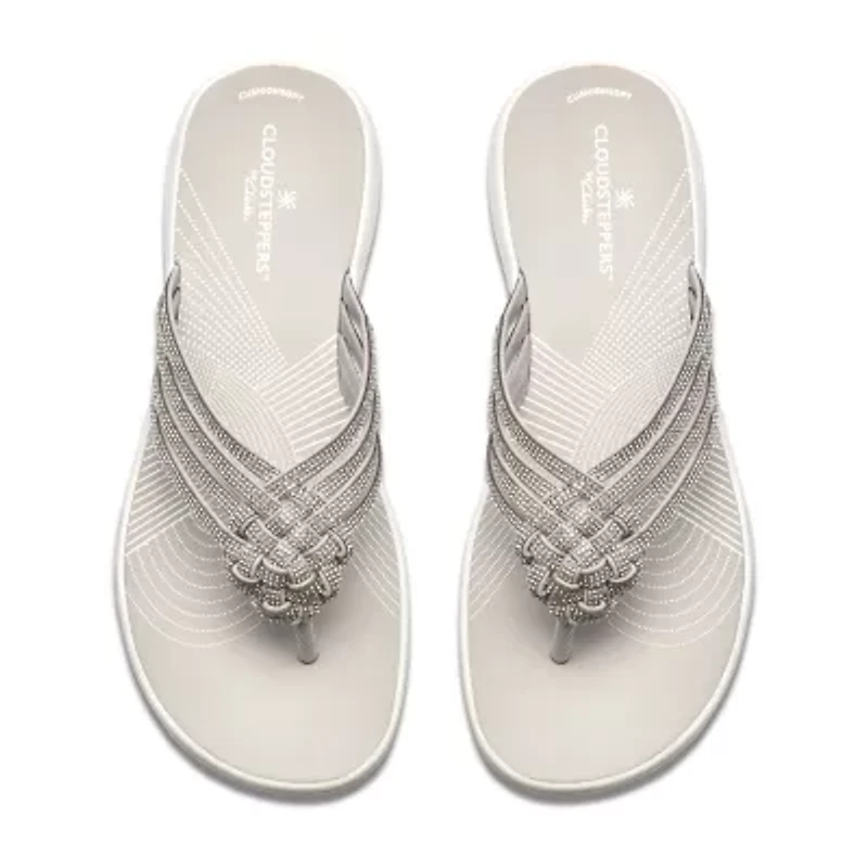 Clarks Cloudsteppers Womens Breeze Gem Flip-Flops