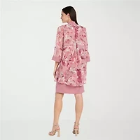 R & M Richards Womens Floral Jacket Dress