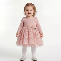 Bonnie Jean Baby Girls Long Sleeve Fit + Flare Dress