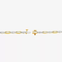 Womens CT. T.W. Lab Grown White Diamond 10K White Gold Tennis Bracelet