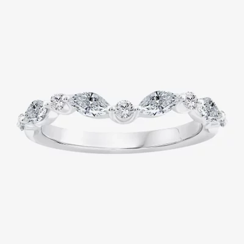 Grown Gorgeous (F,Vs2) Womens 3 3/8 Ct. T.W. Lab White Diamond 14K Gold or Platinum Oval Side Stone Bridal Set