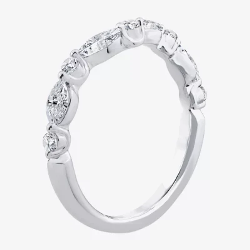 Grown Gorgeous (F,Vs2) Womens 3 3/8 Ct. T.W. Lab White Diamond 14K Gold or Platinum Oval Side Stone Bridal Set