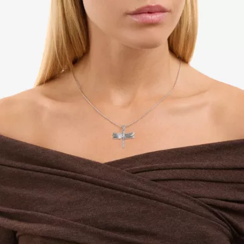 Womens Sterling Silver 18 Inch Pendant Necklace