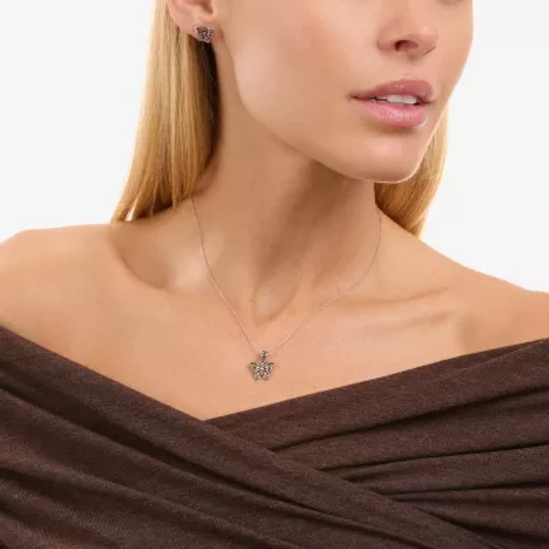 Butterfly Womens Sterling Silver Butterfly 3-pc. Jewelry Set