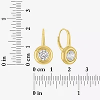 Diamond Addiction G-H/Si2-I1 Womens 1 1/2 CT. T.W. Lab Grown White Diamond 14K Gold Over Silver Round Drop Earrings