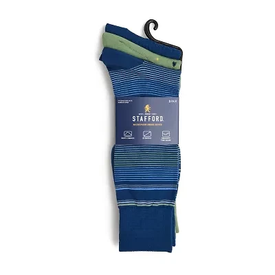 Stafford Mens 3 Pair Crew Socks