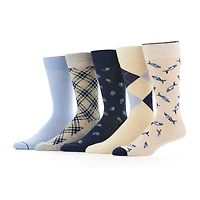 Stafford Casual Dress Mens 5 Pair Crew Socks