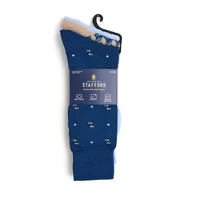 Stafford Casual Dress Mens 5 Pair Crew Socks