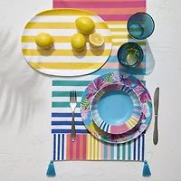 Outdoor Oasis Multistripe 3-pc. Serving Tray