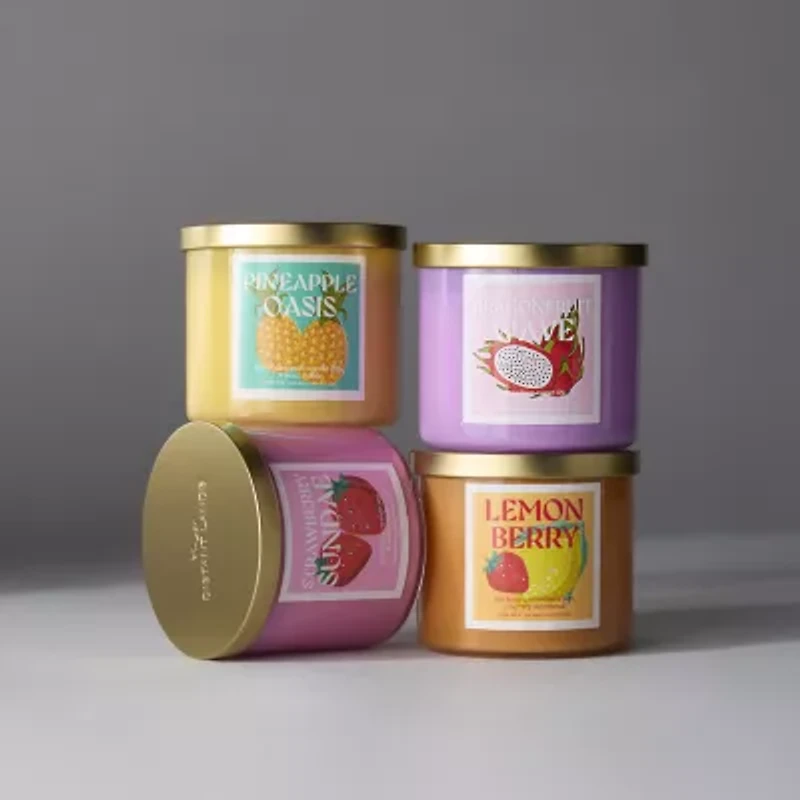 Distant Lands 14oz Dragonfruit Wave 3-Wick Scented Jar Candle