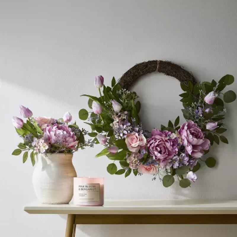 Linden Street Tulip And Lilac Floral Arrangement