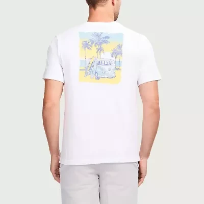 IZOD Saltwater Soft Wash Mens Crew Neck Short Sleeve Classic Fit Graphic T-Shirt