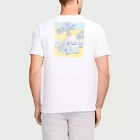 IZOD Saltwater Soft Wash Mens Crew Neck Short Sleeve Classic Fit Graphic T-Shirt