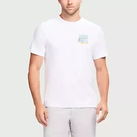 IZOD Saltwater Soft Wash Mens Crew Neck Short Sleeve Classic Fit Graphic T-Shirt