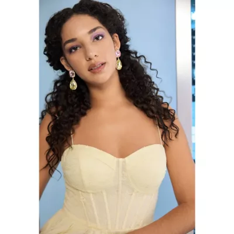 Bijoux Bar Gold Tone Womens Drop Earrings