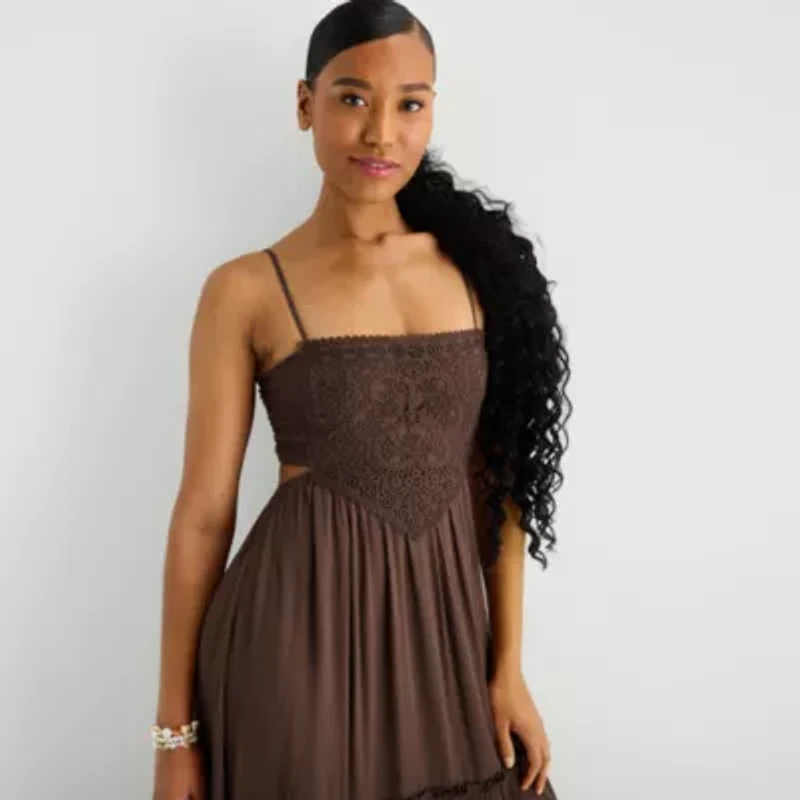 Forever 21 Womens Juniors Sleeveless Maxi Dress