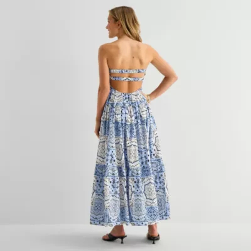 Forever 21 Womens Juniors Sleeveless Maxi Dress