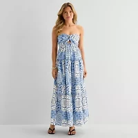Forever 21 Womens Juniors Sleeveless Maxi Dress